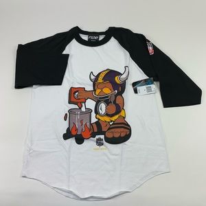 Filthy dripped baseball shirt crew neck